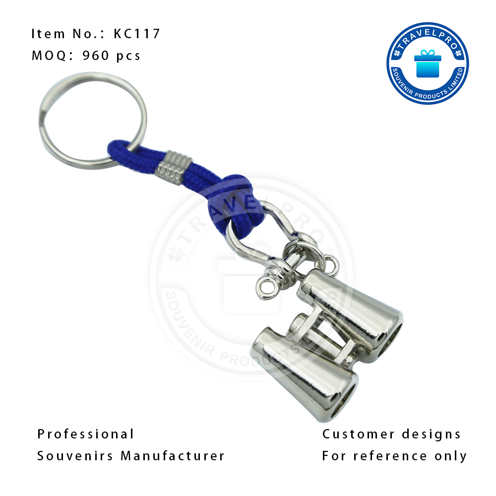 Ocean Theme Telescope Metal Souvenir Keychain with Customized Design