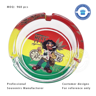 Jamaica Customized Glass Ashtray