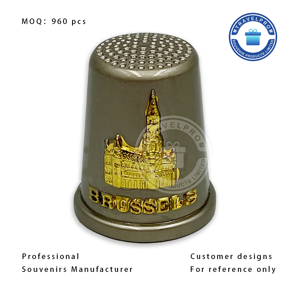 Belgium Brussels Metal Souvenir Thimble