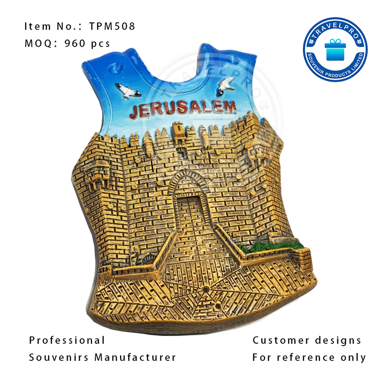 T-Shirt Shape Personalized Design ISRAEL Handmade Souvenir Resin Magnet
