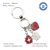 Switzerland Metal Charm Keychain with OEM Design