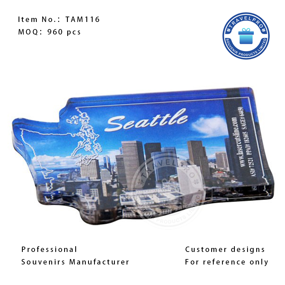 USA Seattle Wholesale Souvenir Acrylic Magnet
