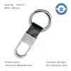 High Quality Classic Design Wholesale Genuine Leather Keychain with Metal Clip
