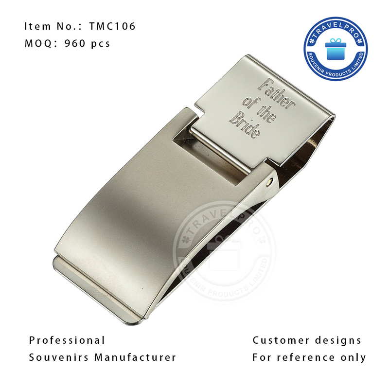 Blank Souvenir Money Clip with Laser-TMC106