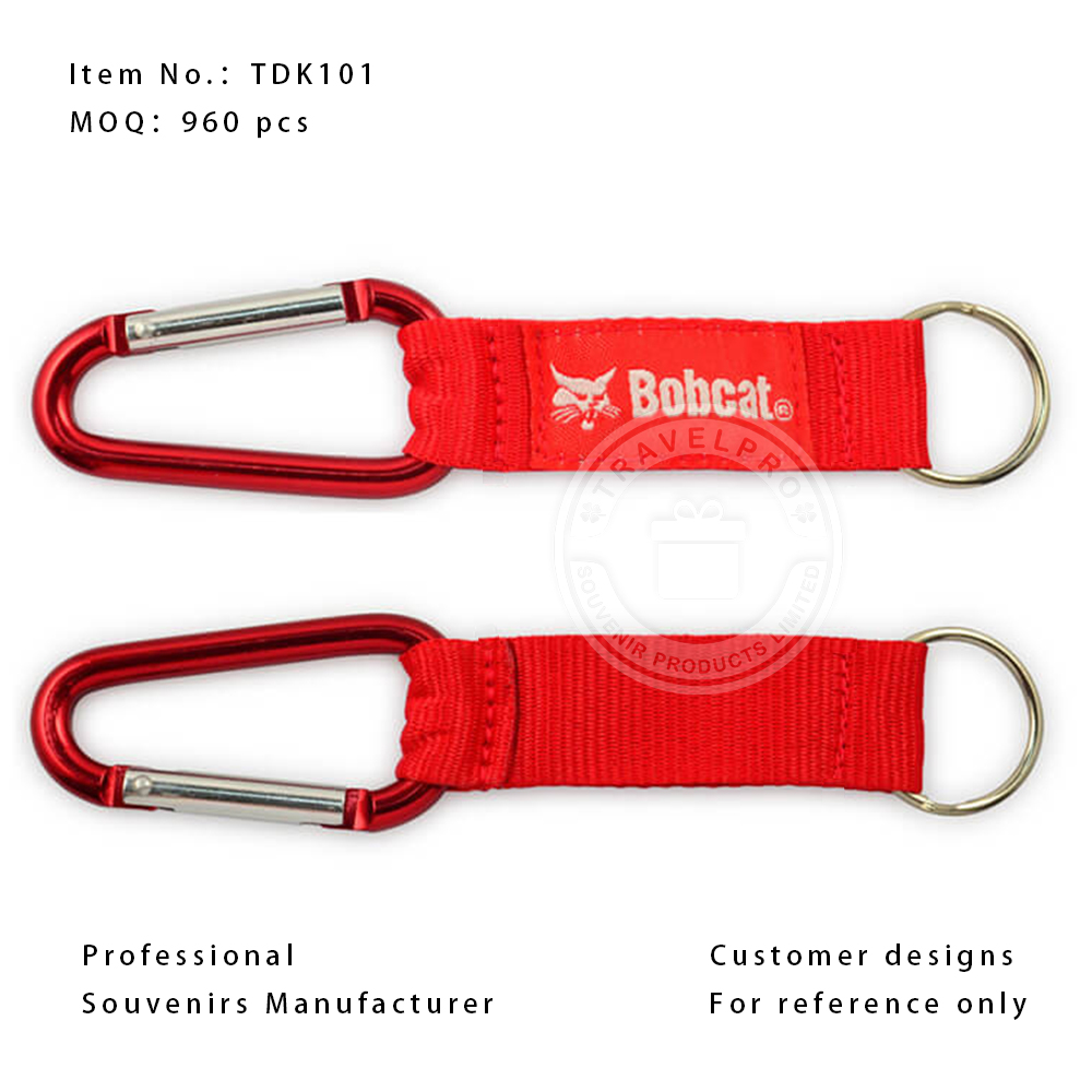 Personalized Carabiner with Strap Keychain