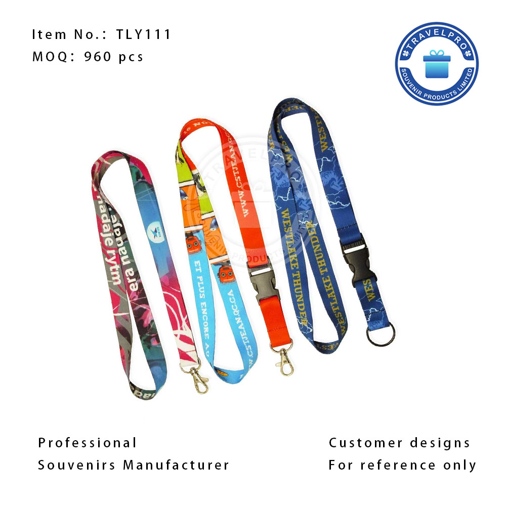 Low MOQ Personalized Lanyard with Plastic Clipper-TLY111