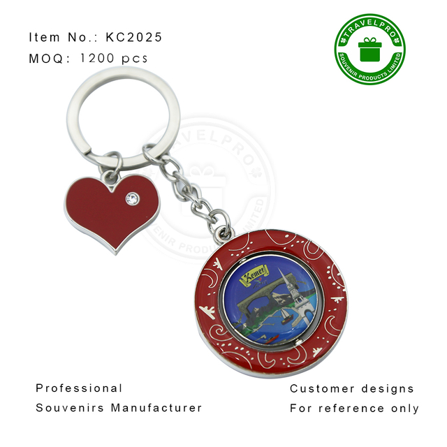 Rotatable Kemer Souvenir Keychian with Customzied Deisgn