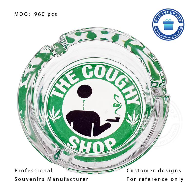 Round Shaped Glass Ashtray for Promotion