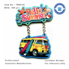 Summer Tourist Bus OEM Customized MDF Magnet 