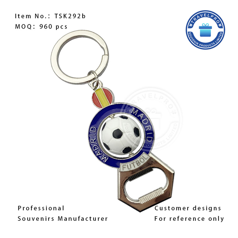 Madrid Wholesale Metal Souvenir Bottle Opener Keychain 