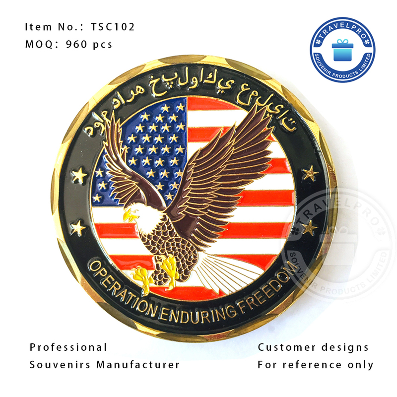 Personalized Eagle Souvenir Coin in Round Shaped with Customized Design-TTC104