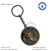 Rotatable Heide-Park Souvenir Metal Keychain for Tourist 