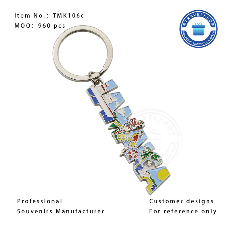 Jamaica Sea Theme Customzied Metal Souvenir Keychain