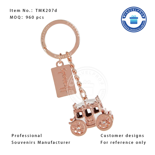 3D Coach Customized Metal Souvenir Keychain 