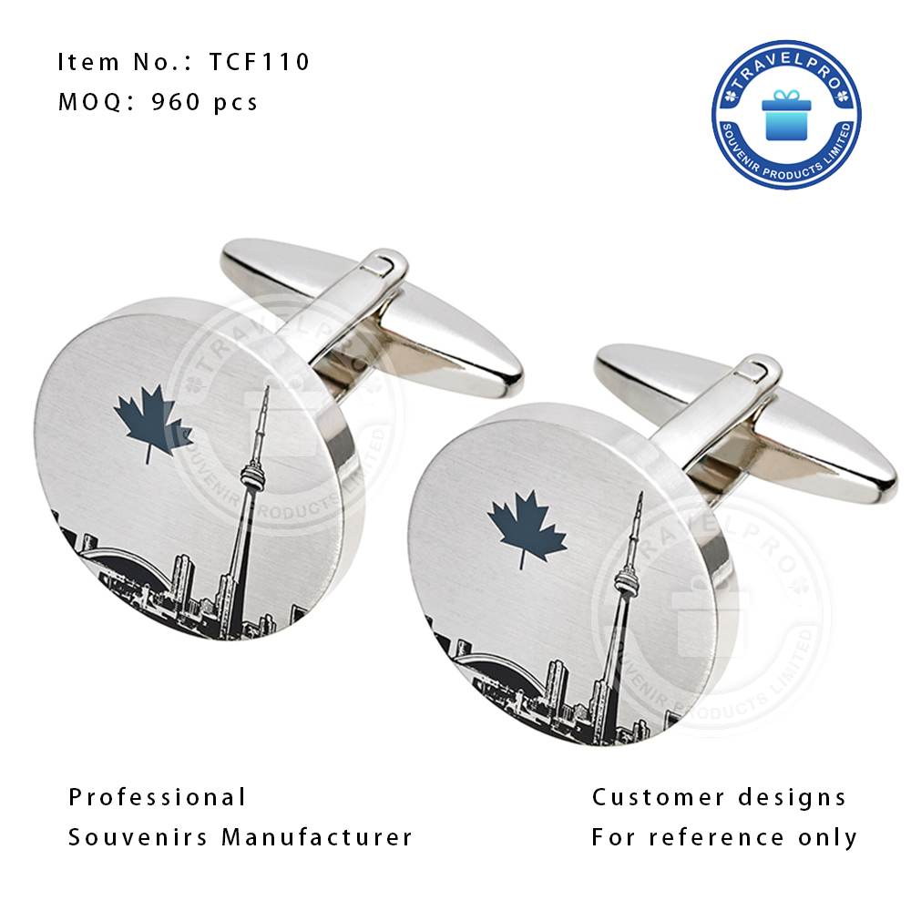 Canada Personalized Metal Souvenir Cufflink