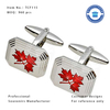 Customized Shape Metal Souvenir Canada Maple Leaf Cufflink