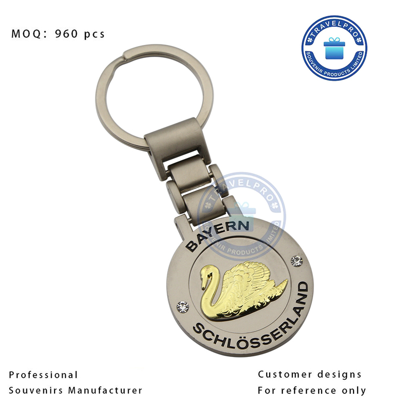Germany Bayern Customized Metal Swan Keychain