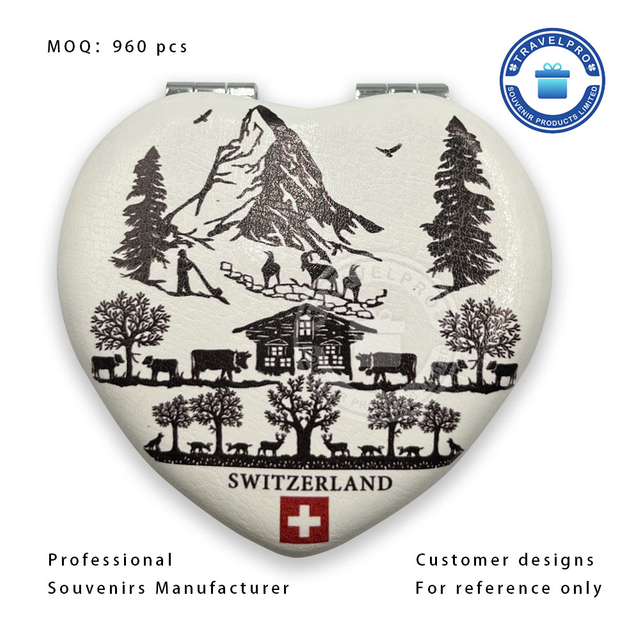Personalized Switzerland Souvenir Pocket Mirror