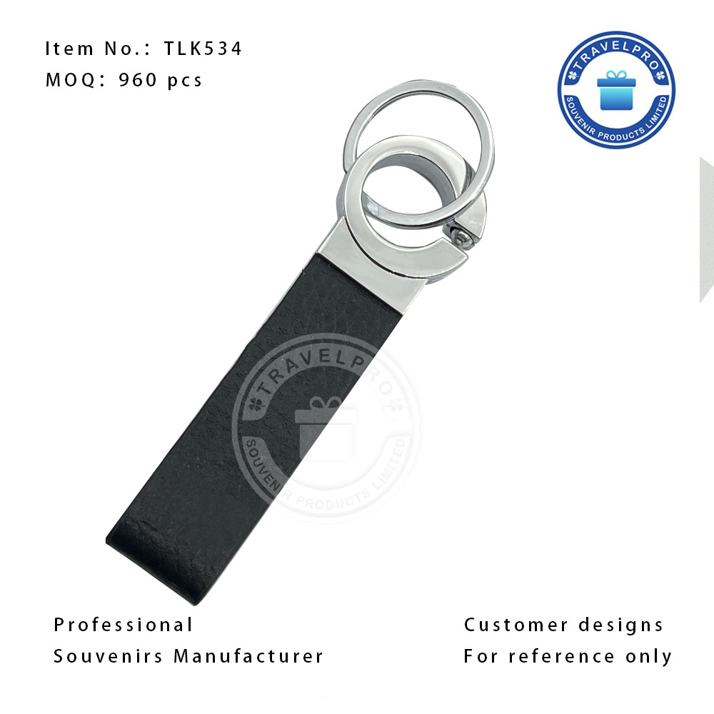 Classic Design Wholesale Genuine Leather Keychain for Promotion