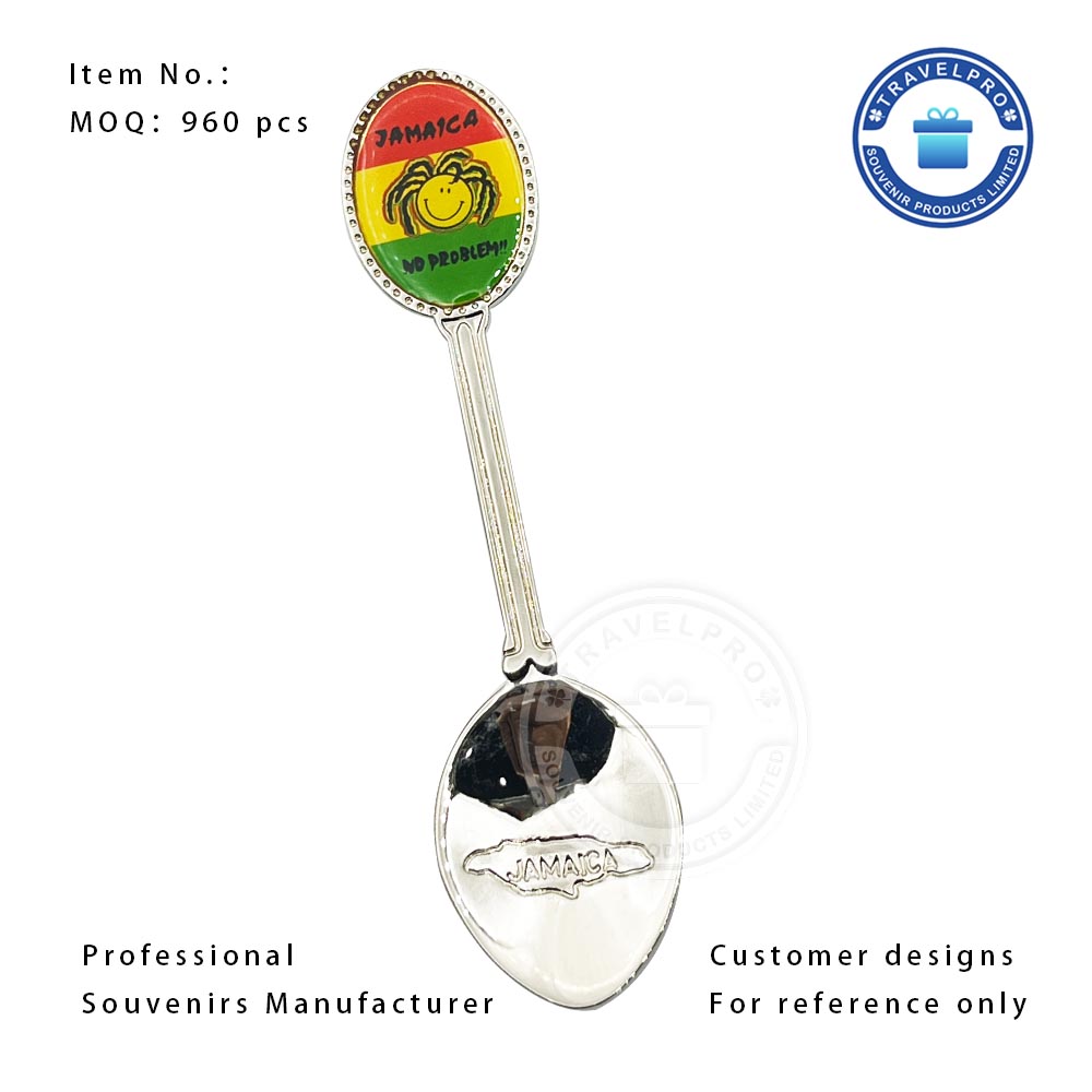 Jamaica No Problem Souvenir Spoon with Customized Design