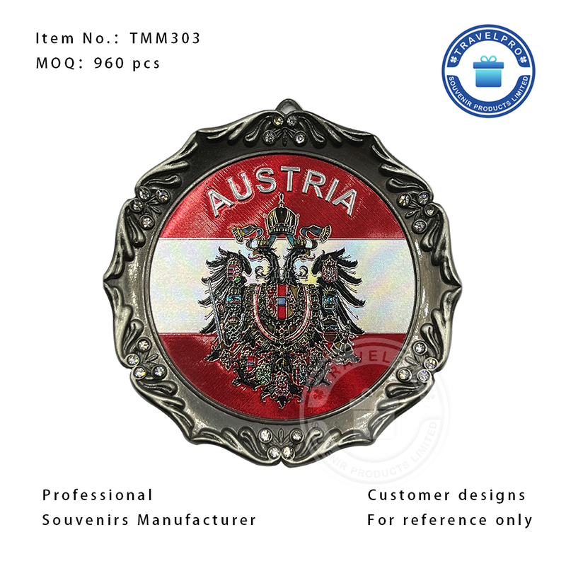 Austria Souvenir Fridge Magnet with Customized Design