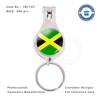 Jamaica Customized Souvenir Nail Clip with Flag Pattern