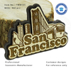 San Francisco Souvenir MDF Magnet with Customized Laser Pattern 