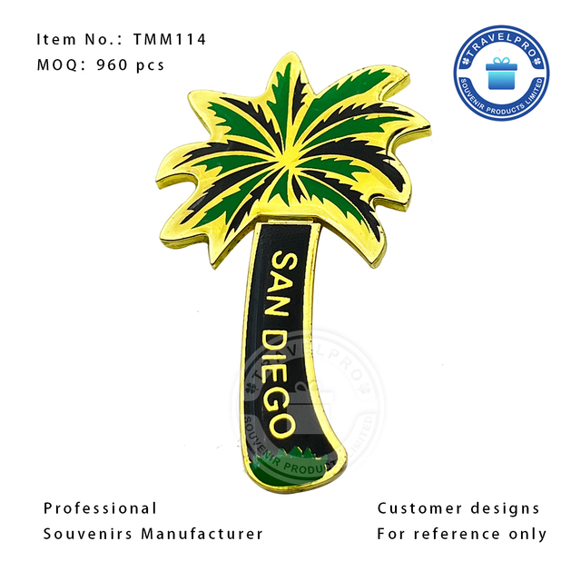 San Diego Palm Tree Wholesale Customized Souvenir Magnet