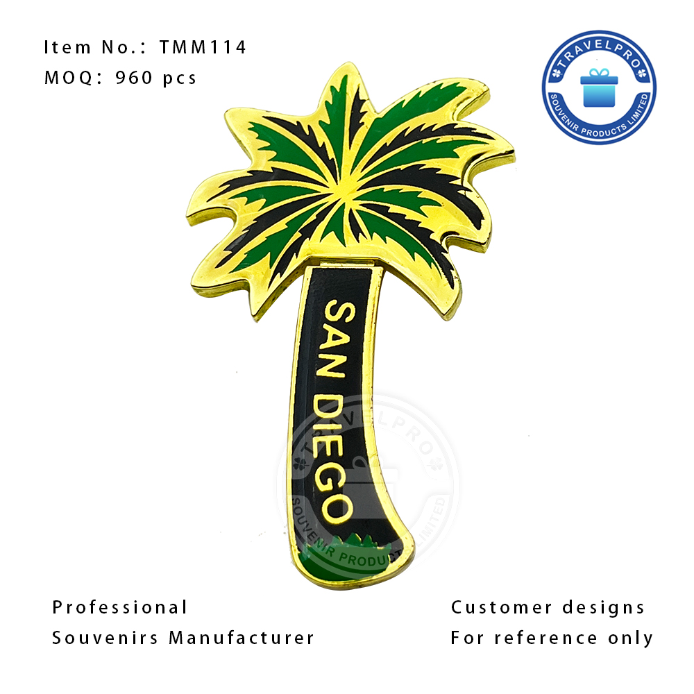 San Diego Palm Tree Wholesale Customized Souvenir Magnet