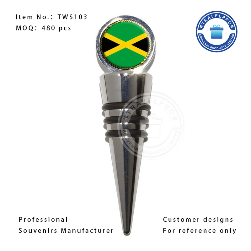  Jamaica Souvenir Wine Stopper-TWS103