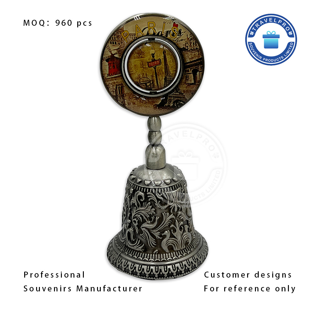 Spining Paris Metal Decorative Dinner Bell
