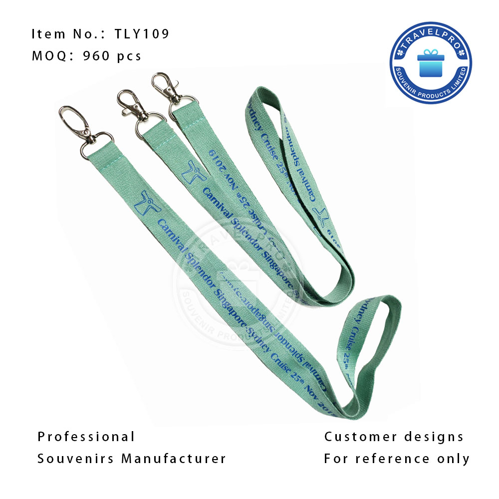  Hot Selling Artificial Souvenir Lanyard with Metal Clip-TLY109