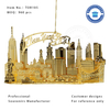 New York Decorative Souvenir Ornament in Gold Color-TOR105