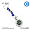 Ocean Theme Compass Metal Souvenir Keychain with Customized Design