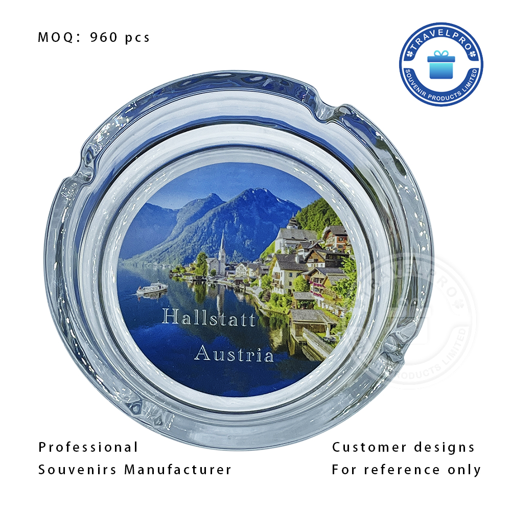 Personalized Glass Ashtray for Austria 