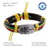 Customized Jamaica Style Leather Rope Souvenir Bracelet