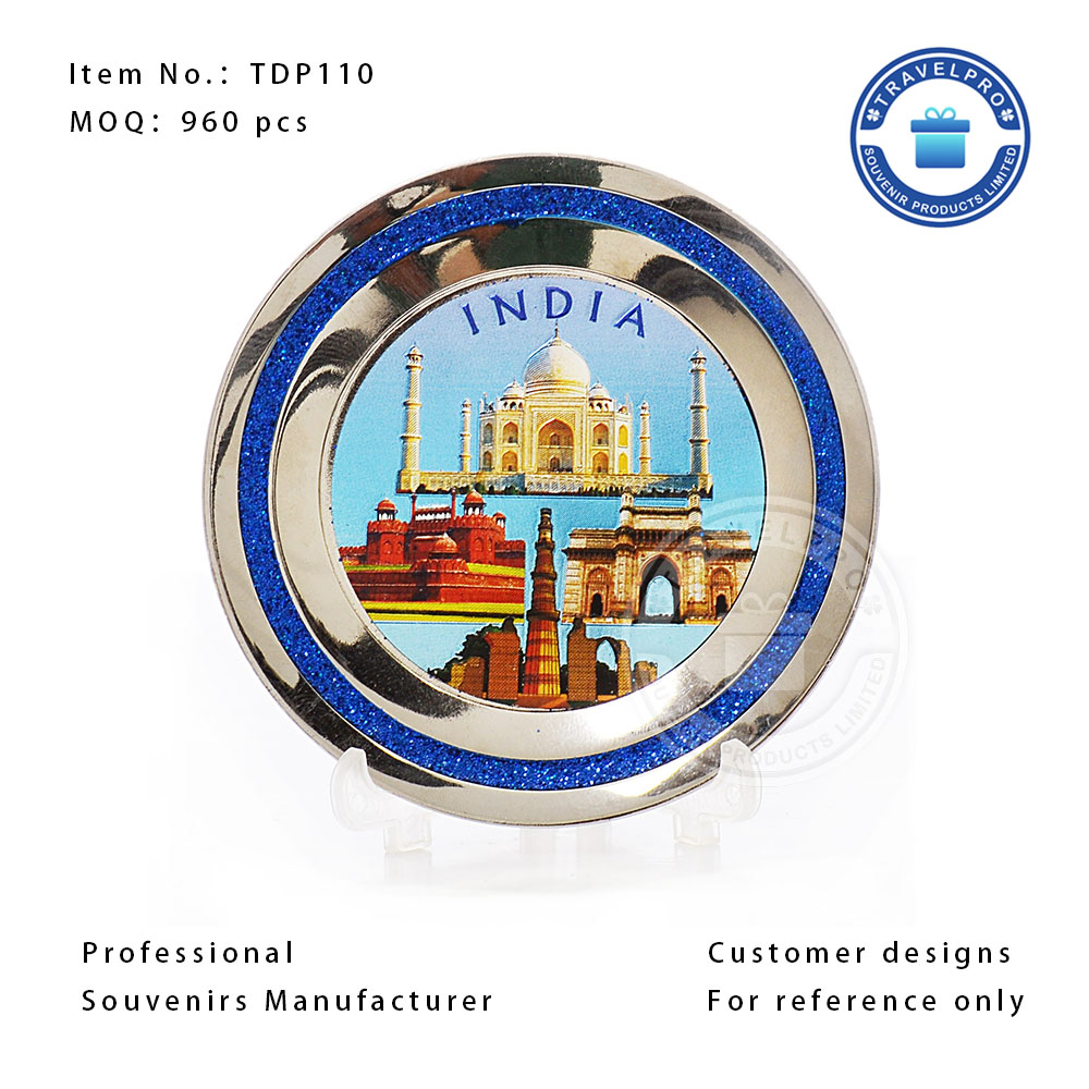 Personalized India Souvenir Commemorative Plate-TDP110