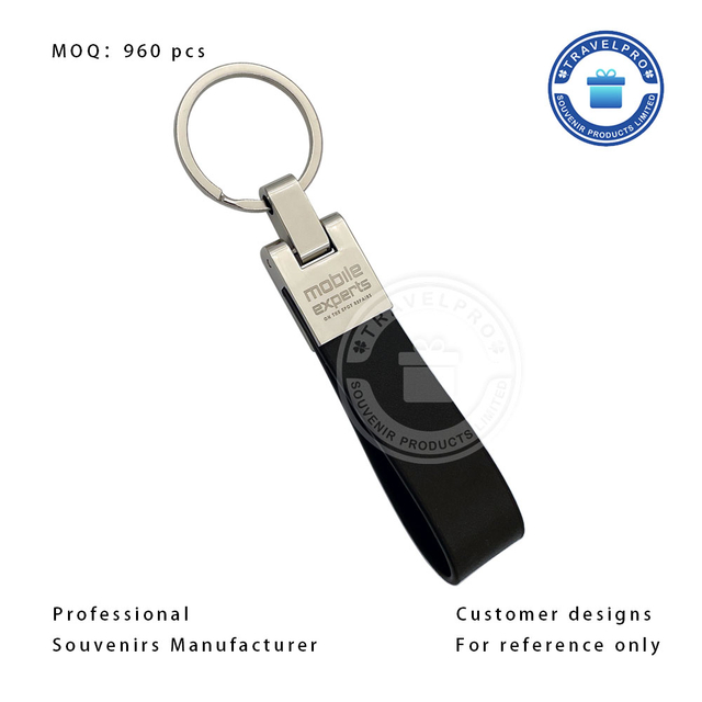 Customized PU/leather Keychain with Laser Logo