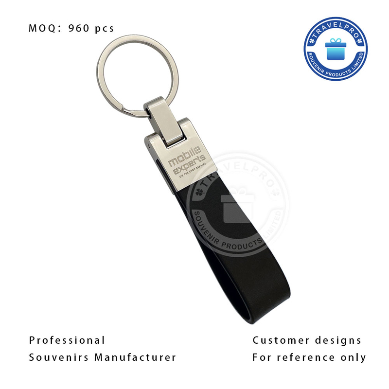 Customized PU/leather Keychain with Laser Logo