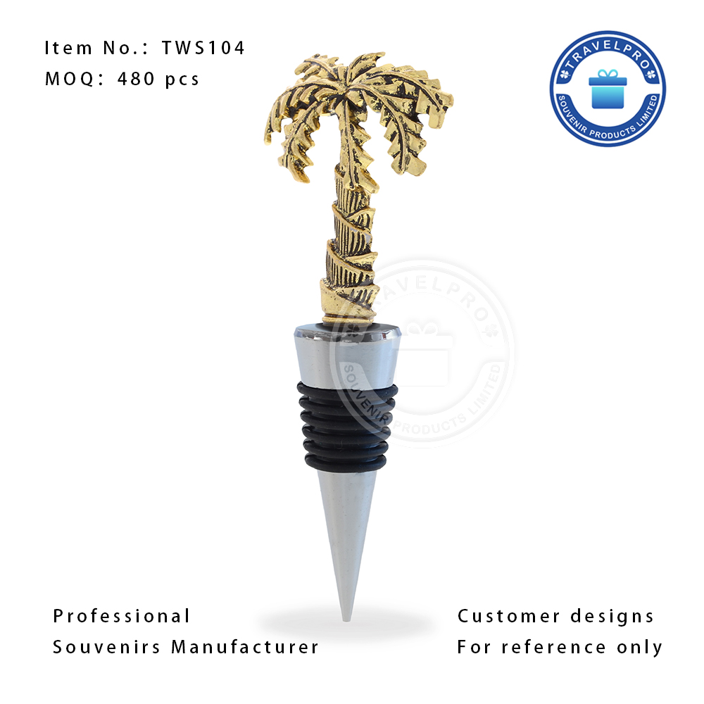 Palm Tree Souvenir Wine Stopper-TWS104