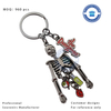 The Dungeons Metal Skull Keychain Souvenir with Customzied Design