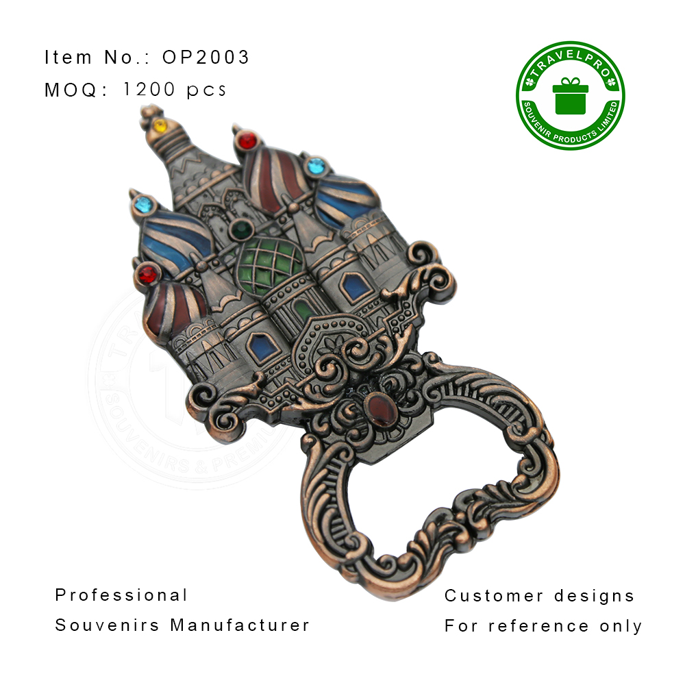 Russia Customized Metal Bottle Opener And Magnet-OP2003