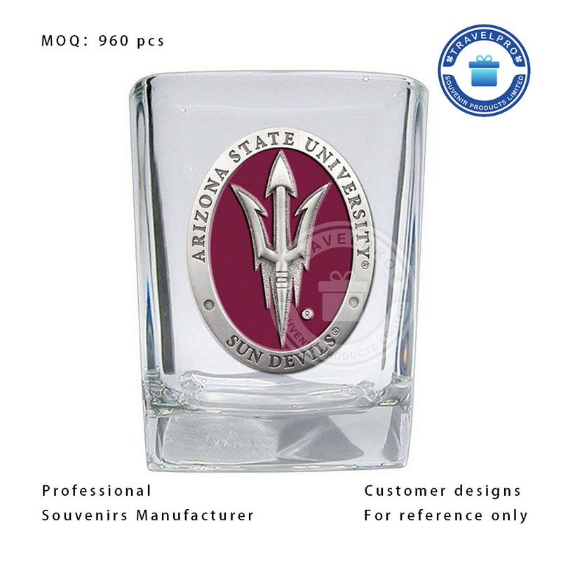 Metal Plate for Shot Glass with Customized Logo