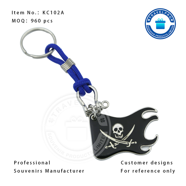  Pirate Flag Souvenir Keychain with Customized Design