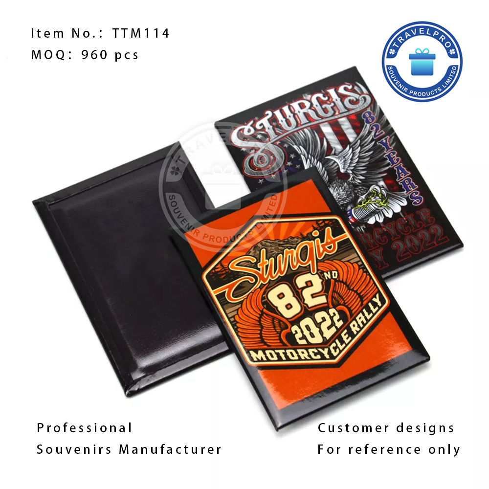 Rectangle Shape Customized Design Tin Photo Magnet For Advertisement