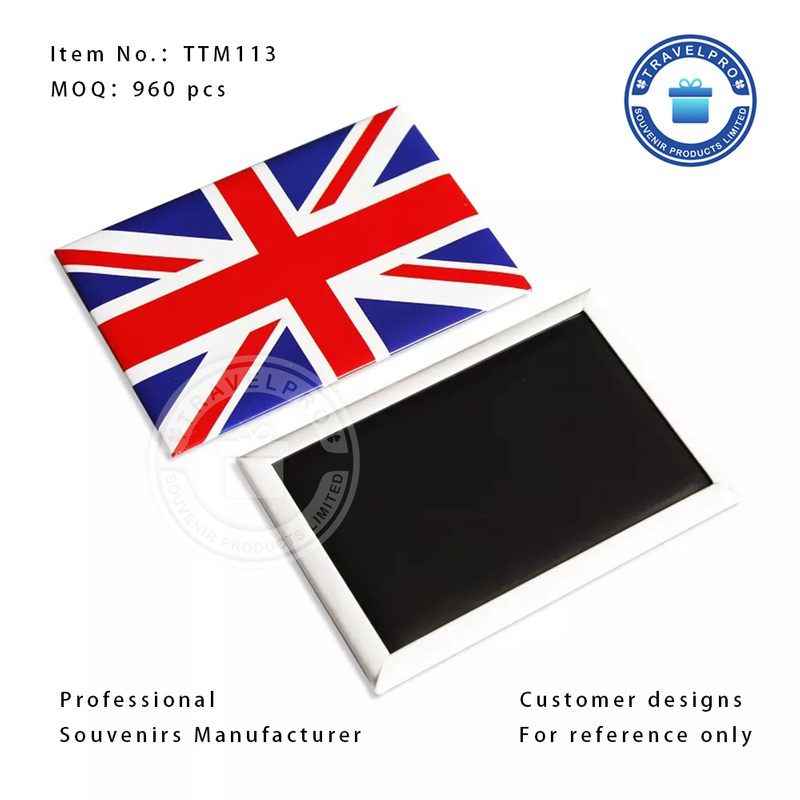 OEM personalized design UK flag Tin magnet
