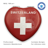 Switzerland Souvenir PU Mirror with Flag Color 