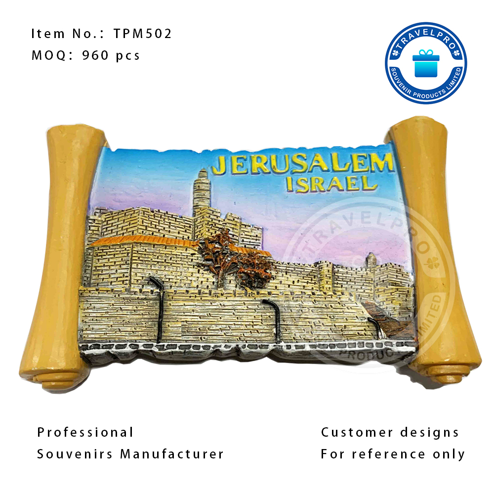 ISRAEL JERUSALEM Handmade Customized Polyresin Magnet