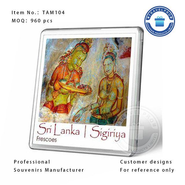 Sri Lanka Souvenir Acrylic Magnet with Customized Design