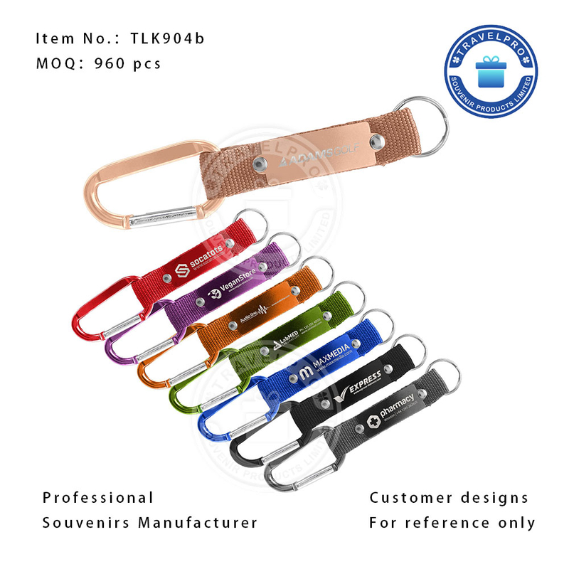 Wholesale Carabiner Keychain for Promotion with Personalized Design